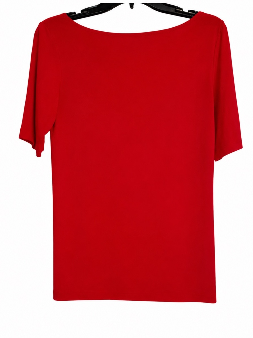XD Xenia Design RedT-Shirt with Abstract Black Print, Avant-Garde Design. Medium - Picture 2 of 6